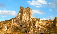 Fortezza di Nevsehir in Cappadocia (Turchia)